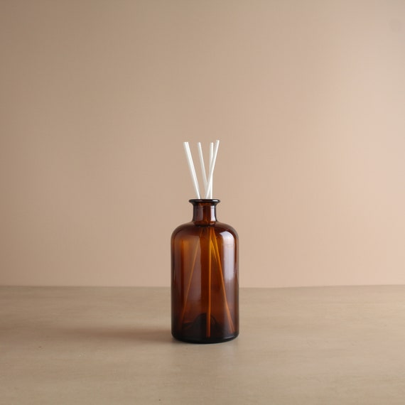 Amber glass reed diffuser - luxury home fragrance